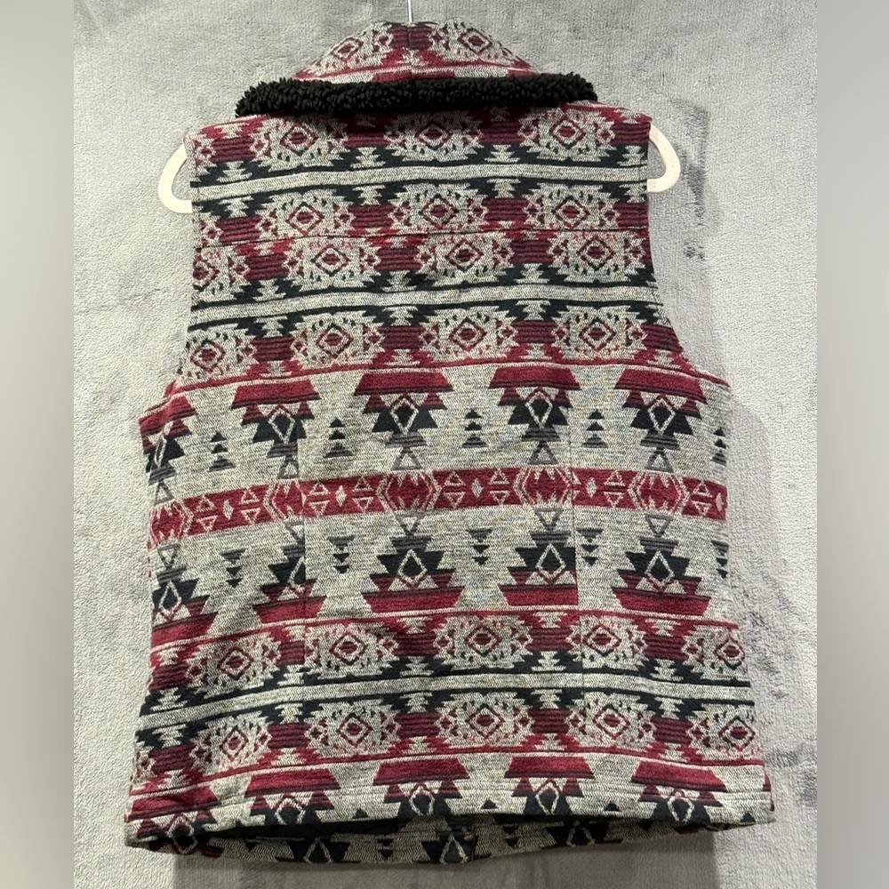 Duluth Trading Co Aztec Southwestern Quilted Lined Sherpa Collar Size L - Picture 7 of 9